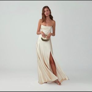 Fame and Partners: Strappy Draped Gown